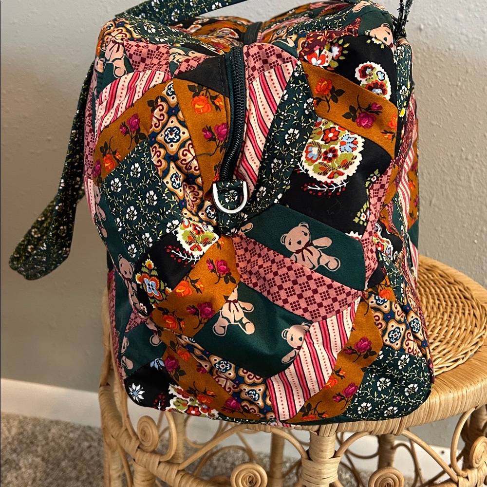 Vera Bradley X Anthropologie Weekender Bag Set of 3 Quilted Patchwork - Picture 8 of 11